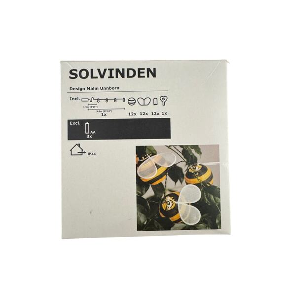 Retired Limited Edition IKEA Solvinden Honey Bee String Lights NIB - Picture 1 of 3